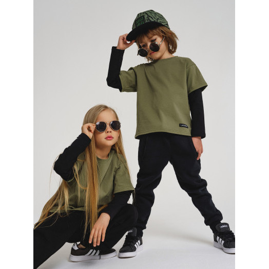 Лонгслив LF Kids, цвет хаки