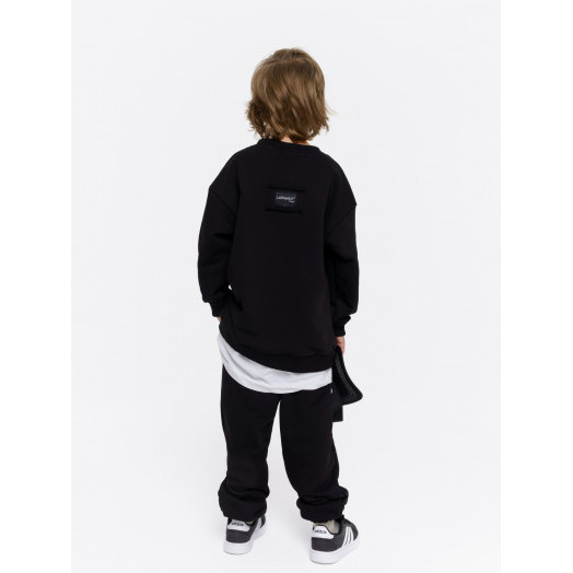 LF kids, костюм облегченный  "Sweatshirt" ( цвет черный).  Арт.  D005