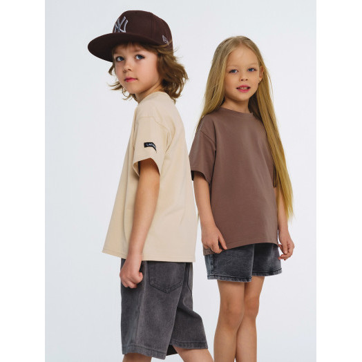 Комплект футболок от LF Kids, беж+капучино