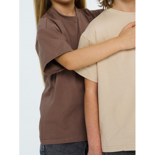 Комплект футболок от LF Kids, беж+капучино
