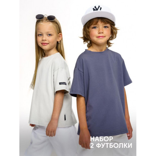 Комплект футболок от LF Kids, серый+графит