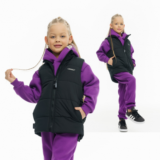 LF kids, жилет демисезонный, цвет черный LF kids, жилет демисезонный, цвет черный