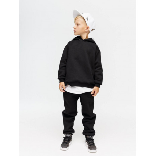 LF Kids, костюм "Over Comfort" с начесом, цвет черный LF Kids, костюм "Over Comfort" с начесом, цвет черный