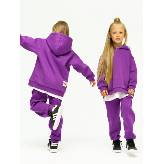 LF Kids, костюм "Over Comfort" с начесом, цвет фиолетовый
