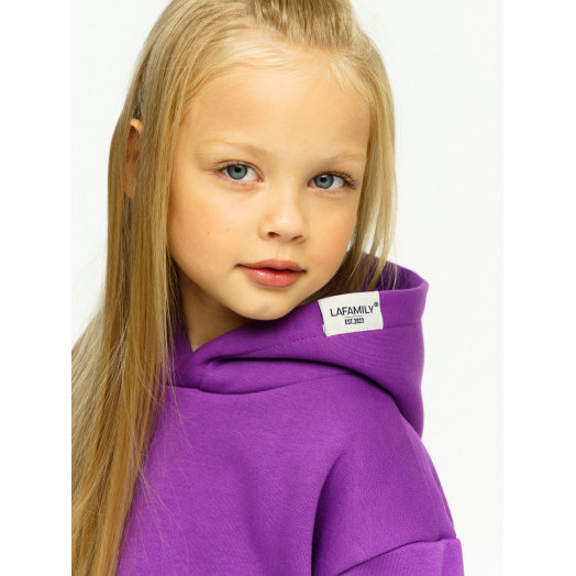 LF Kids, костюм "Over Comfort" с начесом, цвет фиолетовый