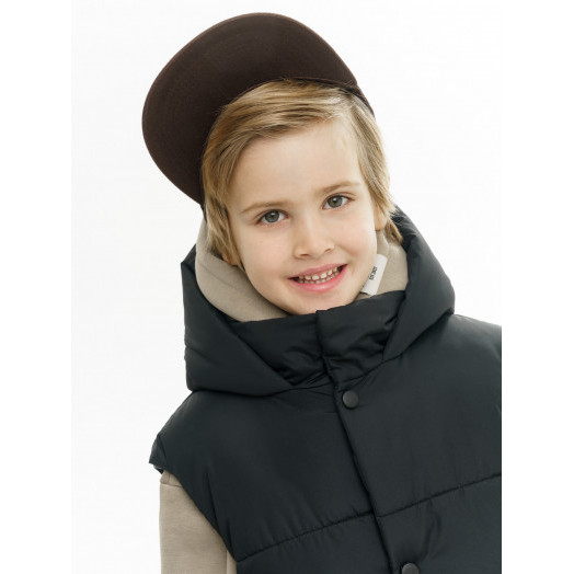 LF kids, жилет демисезонный с капюшоном, цвет черный LF kids, жилет демисезонный с капюшоном, цвет черный