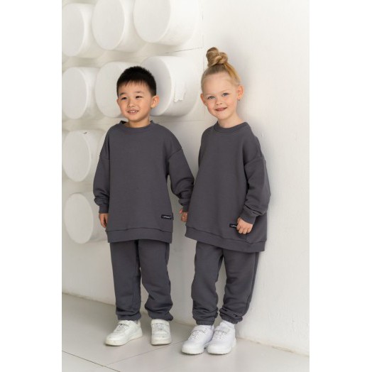 LF kids, костюм облегченный  "Sweatshirt" ( цвет графит).  Арт.  D005