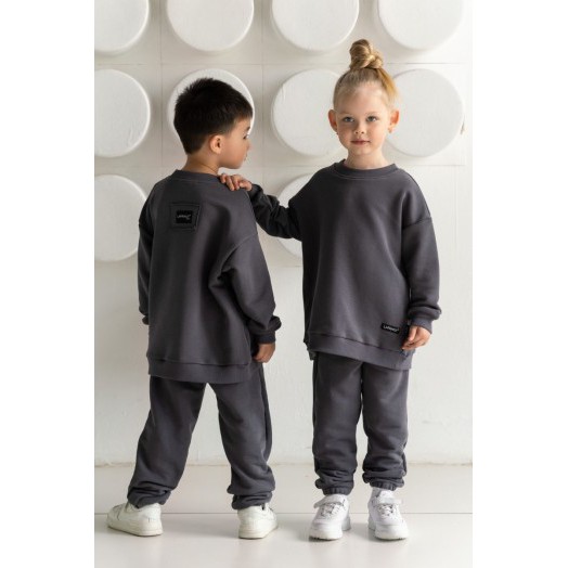 LF kids, костюм облегченный  "Sweatshirt" ( цвет графит).  Арт.  D005