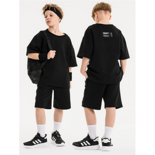 LF kids, костюм летний на подростка Цвет черный
