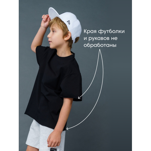 Футболка oversize от LF Kids, цвет черный
