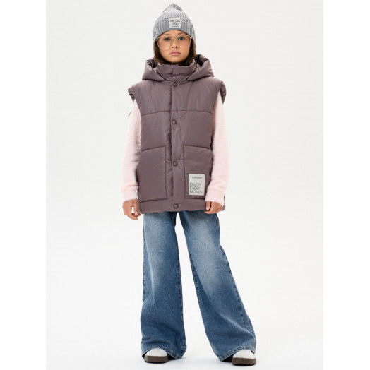 LF kids, жилет демисезонный с капюшоном, цвет розовый