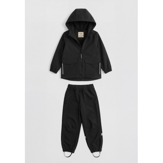 LFkids,  костюм софтшелл непромокаемый цвет черный