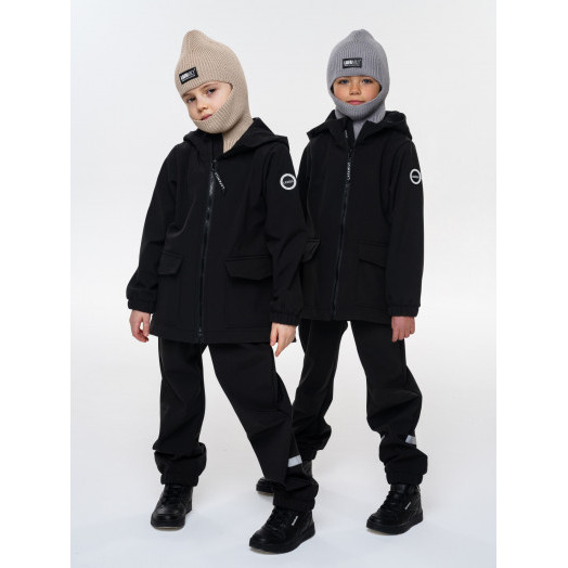 LFkids,  костюм софтшелл непромокаемый цвет черный
