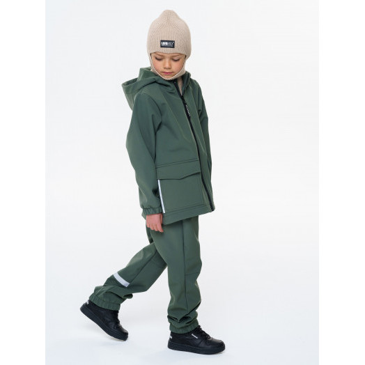 LFkids,  костюм софтшелл непромокаемый цвет оливковый