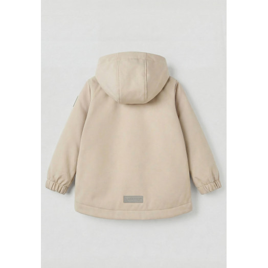 LFkids,  костюм софтшелл непромокаемый цвет молочный + оливковый