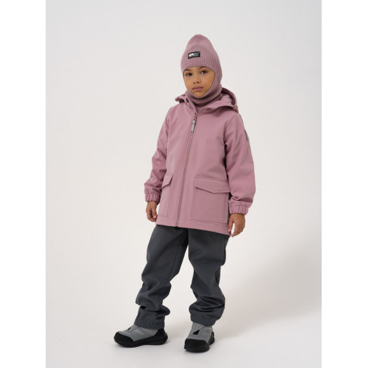 LFkids,  костюм софтшелл непромокаемый цвет розовый + серый