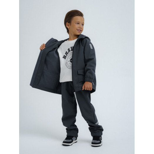 LFkids,  костюм софтшелл непромокаемый цвет графит