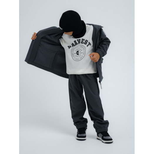 LFkids,  костюм софтшелл непромокаемый цвет графит