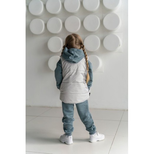 LF kids, жилет демисезонный, цвет светло-серый LF kids, жилет демисезонный, цвет светло-серый