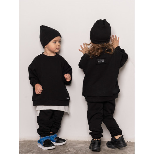 LF kids, костюм облегченный  "Sweatshirt" ( цвет черный).  Арт.  D005