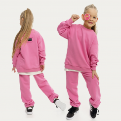 LF kids, костюм облегченный  "Sweatshirt" ( цвет розовый).  Арт.  D005
