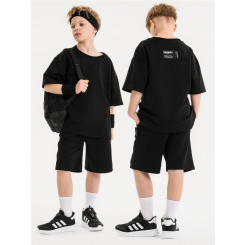 LF kids, костюм летний на подростка Цвет черный