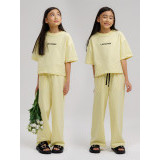 LF kids, костюм летний для девочки (штаны+футболка) Цвет желтый