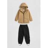 LFkids,  костюм софтшелл непромокаемый цвет сафари + черный
